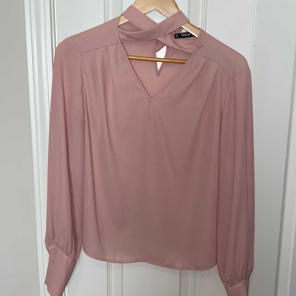 SheIn blush blouse